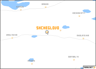 map of Shcheglovo