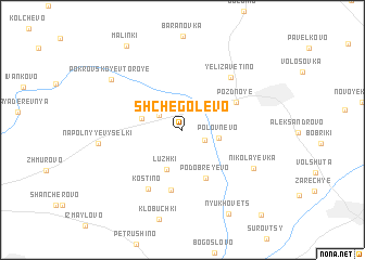 map of Shchegolëvo