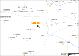 map of Shchëkino