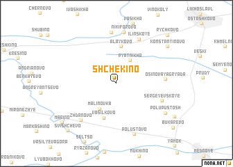 map of Shchëkino