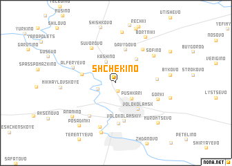 map of Shchëkino