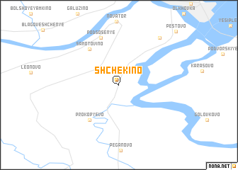 map of Shchëkino