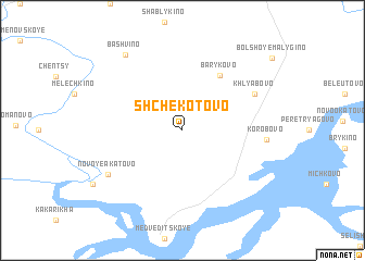 map of Shchëkotovo