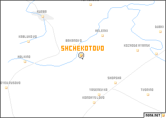 map of Shchëkotovo