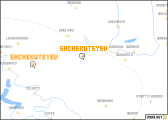 map of Shchëkuteyev