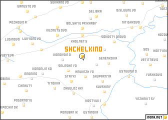 map of Shchëlkino