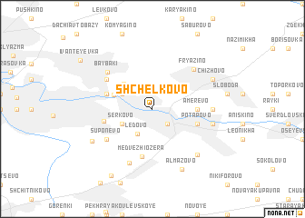 map of Shchelkovo