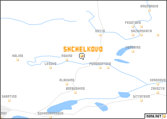 map of Shchëlkovo