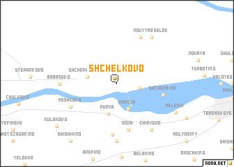 map of Shchëlkovo