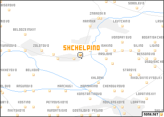 map of Shchel\