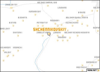 map of Shchennikovskiy