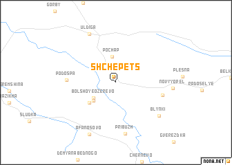 map of Shchepets