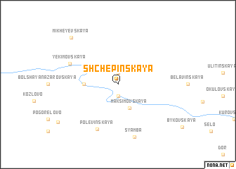 map of Shchepinskaya