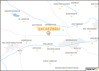 map of Shcherbaki