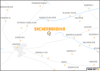 map of Shcherbakovka