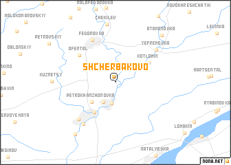 map of Shcherbakovo