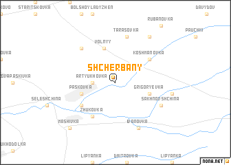 map of Shcherbany