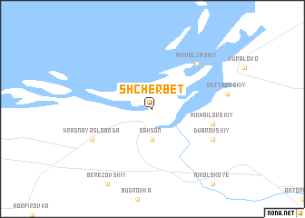 map of Shcherbet\