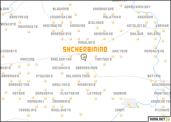 map of Shcherbinino