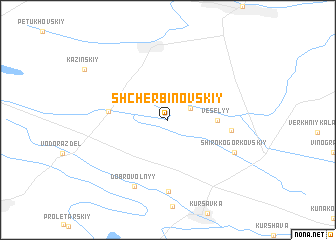 map of (( Shcherbinovskiy ))