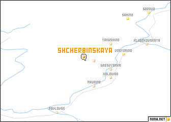 map of Shcherbinskaya