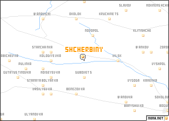 map of Shcherbiny