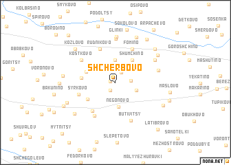 map of Shcherbovo