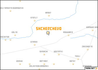 map of Shcherchëvo