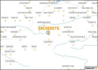 map of Shcherets