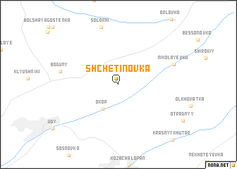 map of Shchetinovka