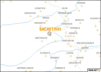 map of Shchëtniki