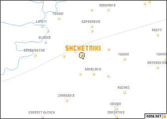 map of Shchëtniki