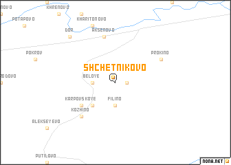 map of Shchetnikovo