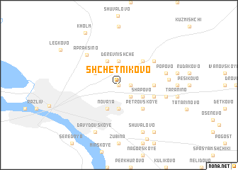 map of Shchetnikovo