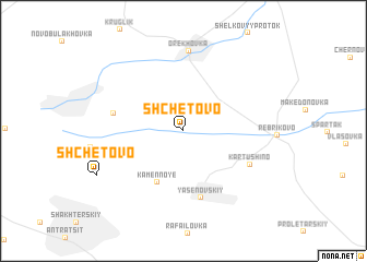 map of Shchëtovo