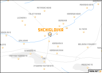 map of Shchiglovka