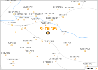 map of Shchigry