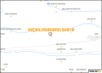 map of Shchilinka-Karel\