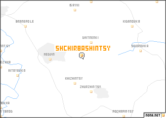 map of Shchirbashintsy