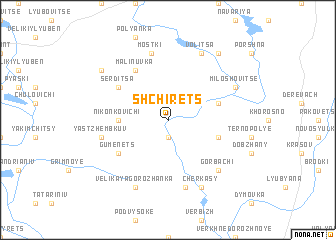 map of Shchirets