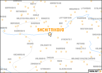 map of Shchitnikovo