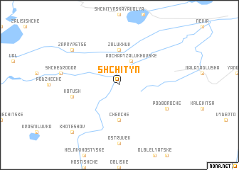 map of Shchitynʼ