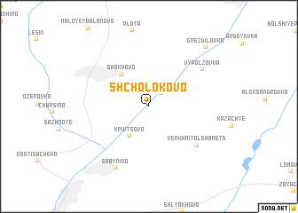 map of Shcholokovo