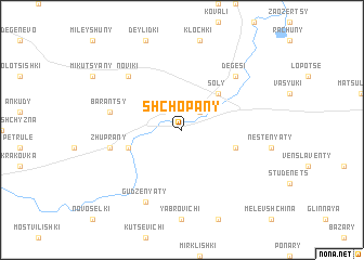 map of Shchopany