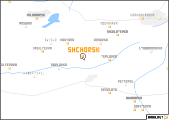 map of Shchorsk