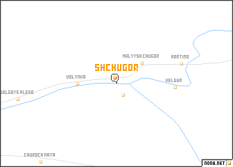 map of Shchugor