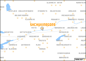 map of Shchukina Gora