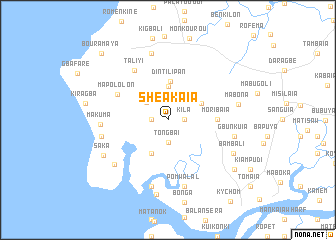 map of Sheakaia