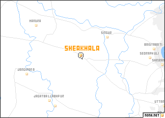 map of Sheakhala