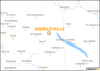 map of Sheakleyville